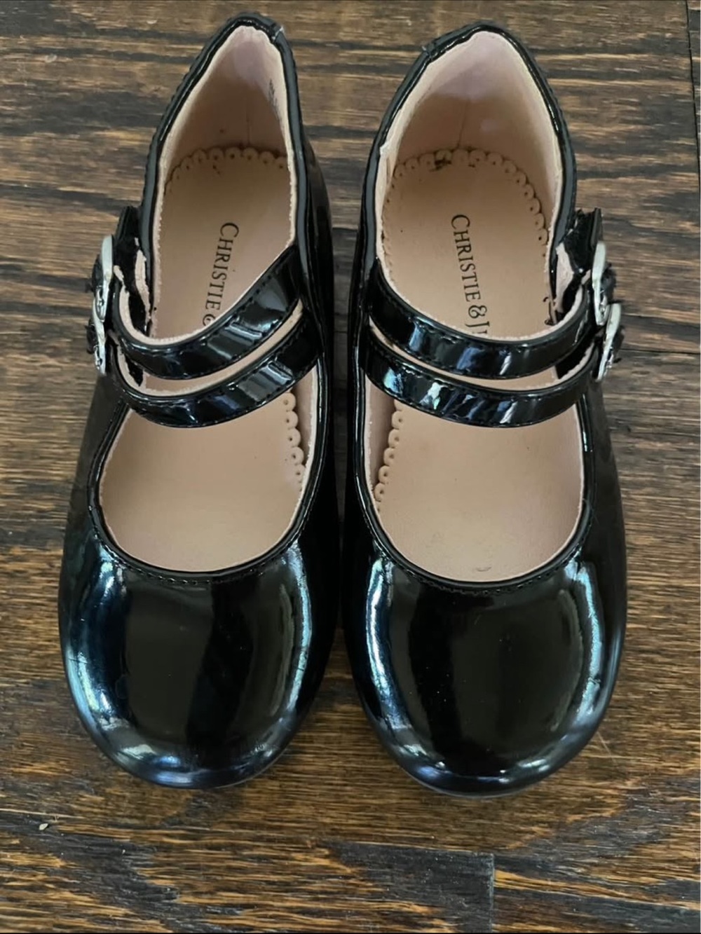 Christie & Co. Girls' Black Patent Mary Jane Dress Shoes